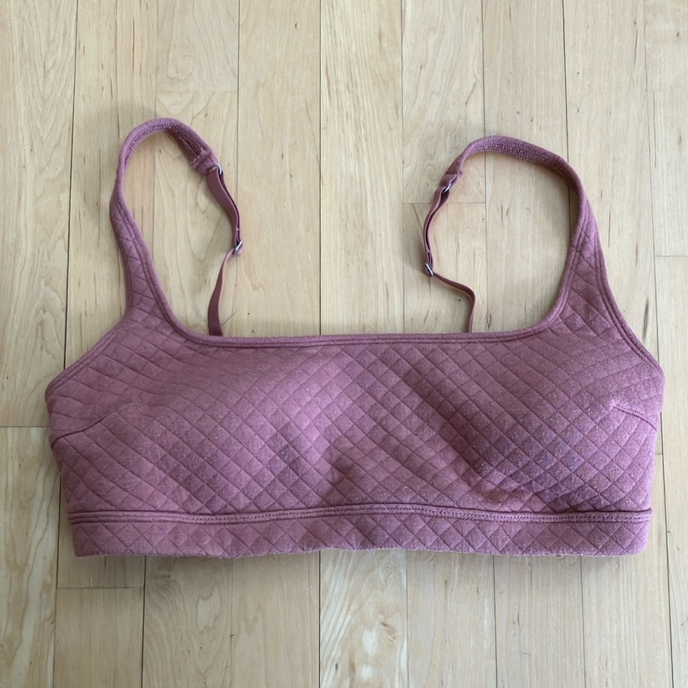 3/$20 Gilly Hicks Abercrombie quilted bralette Large terracotta